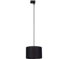 Lustr na lanku 3-fáz. lišto. systému TRACER 1xE27/15W/230V pr. 30 cm černá