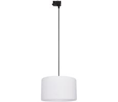 Lustr na lanku 3-fáz. lišto. systému TRACER 1xE27/15W/230V pr. 38 cm černá/bílá