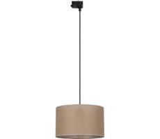 Lustr na lanku 3-fáz. lišto. systému TRACER 1xE27/15W/230V pr. 38 cm černá/hnědá