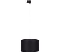 Lustr na lanku 3-fáz. lišto. systému TRACER 1xE27/15W/230V pr. 38 cm černá