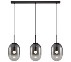 Lustr na lanku ALIAS 3xE14/40W/230V černá/šedá