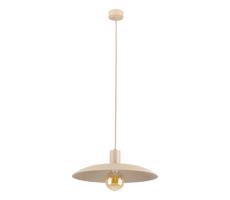 Lustr na lanku ASTRA 1xE27/15W/230V pr. 41 cm béžová