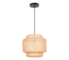 Lustr na lanku BERTA 1xE27/20W/230V pr. 50 cm bambus