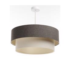 Lustr na lanku BOHO TRINITI 1xE27/60W/230V šedá/krémová