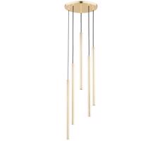 Lustr na lanku COLLET 5xG9/40W/230V pr. 30 cm zlatá