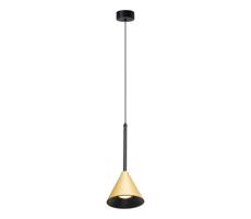Lustr na lanku CONE 1xGU10/10W/230V zlatá/černá