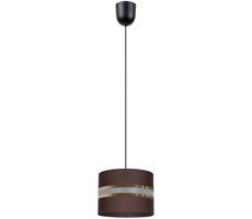 Lustr na lanku CORAL 1xE27/60W/230V pr. 20 cm hnědá