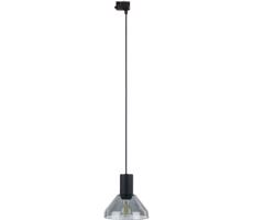 Lustr na lanku do 3-fáz. lištov. systému NEO 1xE27/15W/230V černá/kouřová černá