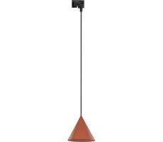 Lustr na lanku do lištového systému CONO 1xE27/15W/230V černá/cihlová