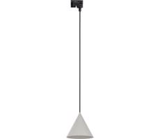 Lustr na lanku do lištového systému CONO 1xE27/15W/230V černá/šedá