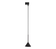 Lustr na lanku do lištového systému CONO MINI 1xGU10/10W/230V černá
