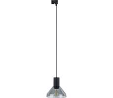 Lustr na lanku do lištového systému NEO 1xE27/15W/230V černá/kouřová černá
