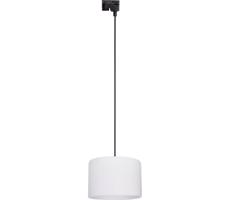Lustr na lanku do lištového systému TRACER 1xE27/15W/230V pr. 30 cm černá/bílá