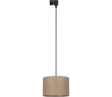 Lustr na lanku do lištového systému TRACER 1xE27/15W/230V pr. 30 cm černá/hnědá