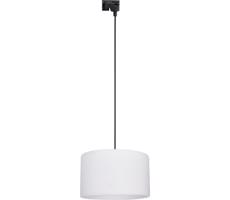 Lustr na lanku do lištového systému TRACER 1xE27/15W/230V pr. 38 cm černá/bílá