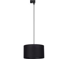 Lustr na lanku do lištového systému TRACER 1xE27/15W/230V pr. 38 cm černá