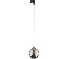 Lustr na lanku do lištového systému TRACER 1xG9/8W/230V černá/kouřová černá