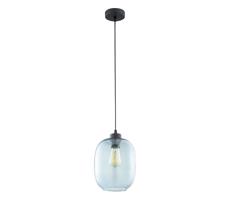Lustr na lanku ELIO 1xE27/15W/230V modrá