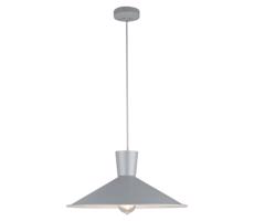 Lustr na lanku ELISTA 1xE27/60W/230V šedá