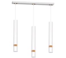 Lustr na lanku JOKER WHITE WOOD 3xGU10/8W/230V
