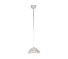 Lustr na lanku LISA WHITE 1xE27/60W/230V