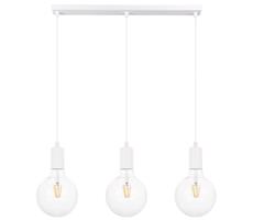 Lustr na lanku MIROS 3xE27/60W/230V bílá