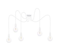 Lustr na lanku MIROS 5xE27/60W/230V pavouk bílá