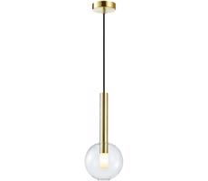 Lustr na lanku NIKO 1xG9/9W/230V pr. 15 cm zlatá