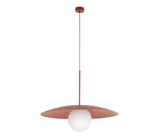 Lustr na lanku SLATE 1xE27/15W/230V pr. 65 cm cihlová