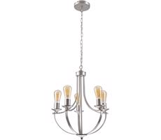 Lustr na řetězu GINA 5xE27/60W/230V chrom