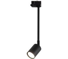 Lustr na tyči do 3-fázového lištového systému TOP 1xGU10/8W/230V černá