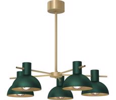 Lustr na tyči ESTATE MINI 5xE27/15W/230V zelená