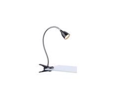 Markslöjd Markslöjd 106092 - LED Stolní lampa s klipem TULIP LED/3W/230V černá