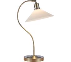 Markslöjd Markslöjd 108863 - Stolní lampa VELA 1xE27/40W/230V mosaz/bílá