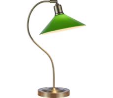 Markslöjd Markslöjd 108864 - Stolní lampa VELA 1xE27/40W/230V mosaz/zelená