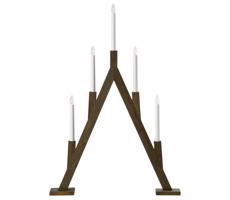 Markslöjd Markslöjd 706163 - Vánoční svícen BJURFORS 5xE10/3W/230V hnědá