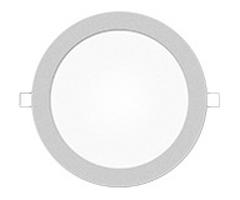 Mivvy LED podhledové svítidlo SLIM GRANITE GREY (SILVER) 240 mm 17W/4500K SLM244K5G Studená bílá