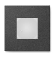 Mivvy LED vestavné nástěnné svítidlo SOLO BLACK A 80x80x26mm 1-3W/4000K SOLA3W4KB Studená bílá