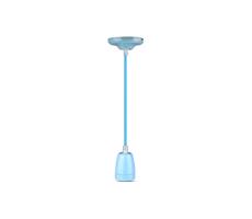 Napájecí kabel 1xE27/60W/230V modrá/porcelán