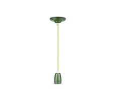 Napájecí kabel 1xE27/60W/230V zelená/porcelán