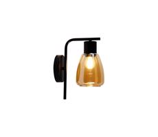 Nástěnná lampa MOLDO 1xE27/40W/230V černá/kouřová béžová