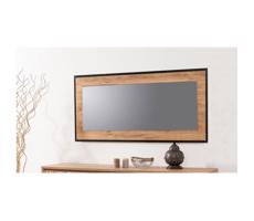 Nástěnné zrcadlo QUANTUM 60x110 cm hnědá/černá