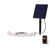 Neo NEO 07905L - LED RGB Stmívatelné solární svítidlo 8xLED/0,25W/5V IP65 Tuya