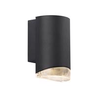 NORDLUX venkovní nástěnné svítidlo Arn 1x28W černá čirá 45471003 Čirá