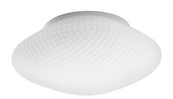 Nova Luce Stylové stropní svítidlo Sens s vyšším stupněm krytí - 1 x 60 W, bílá / bílý kov NV 838122