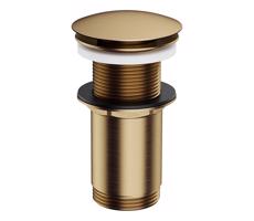 OMNIRES OMNIRES A716BR - Umyvadlová výpusť CLICK-CLACK pr. 6,6 cm kartáčovaná bronzová