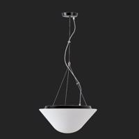 OSMONT 61177 DRACO T5 závěsné skleněné svítidlo černá / bílá IP40 3000 K 33W LED