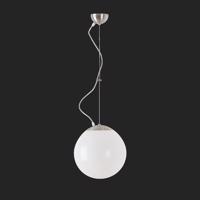 OSMONT 64191 ISIS L2 PM závěsné plastové svítidlo nerez broušená / bílá IP40 3000 K 20W LED
