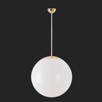 OSMONT 64826 ISIS S4 PM závěsné plastové svítidlo mosaz leštěná / bílá IP40 4000 K 41W LED