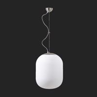 OSMONT 67344 TANIA L2 závěsné skleněné svítidlo nerez broušená / bílá IP40 3000 K 41W LED